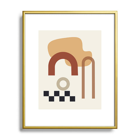 mpgmb Shape Study 23 Metal Framed Art Print