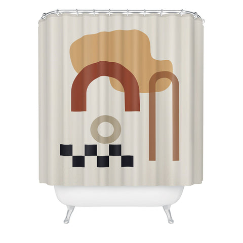 mpgmb Shape Study 23 Shower Curtain