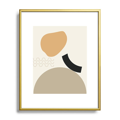 mpgmb Shape Study 24 Metal Framed Art Print