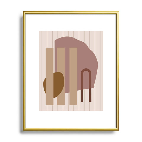 mpgmb Shape Study 25 Metal Framed Art Print