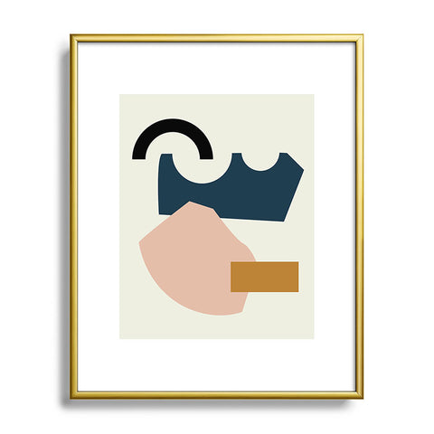 mpgmb Shape Study 29 Metal Framed Art Print