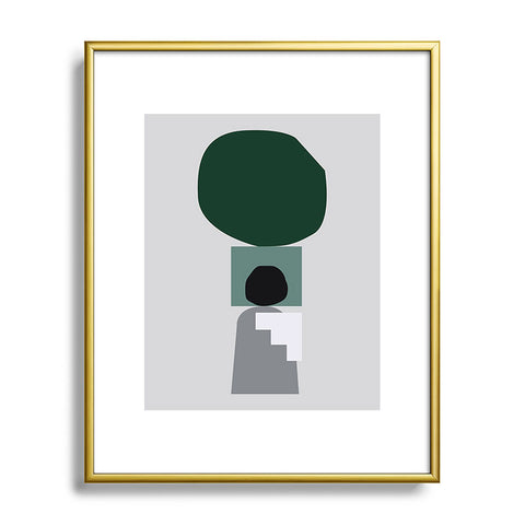 mpgmb Shape Study 3 Metal Framed Art Print