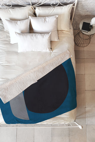 mpgmb Shape Study 4 Fleece Throw Blanket