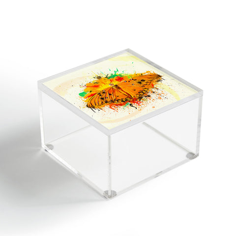 Msimioni Orange Butterfly Acrylic Box