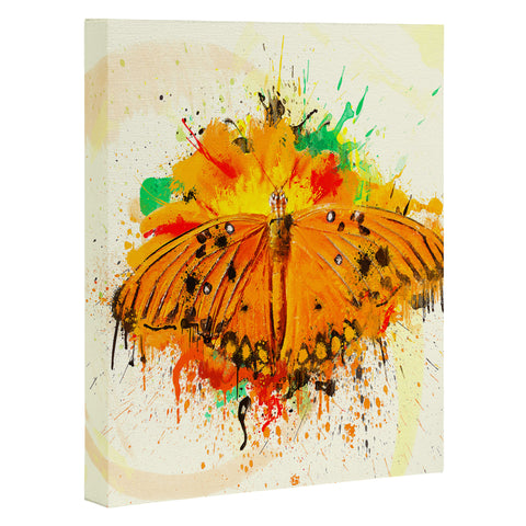 Msimioni Orange Butterfly Art Canvas