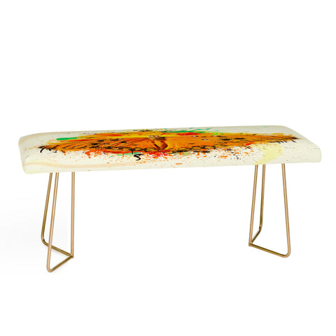 Msimioni Orange Butterfly Bench
