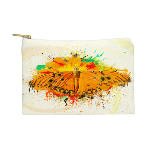 Msimioni Orange Butterfly Pouch
