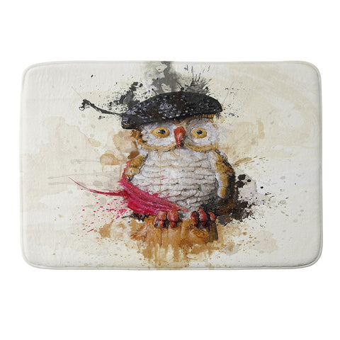 Msimioni Spain Owl Memory Foam Bath Mat
