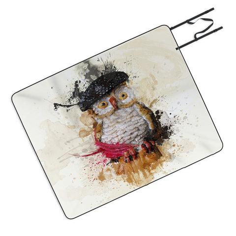 Msimioni Spain Owl Picnic Blanket