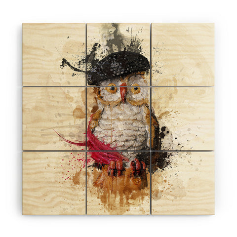 Msimioni Spain Owl Wood Wall Mural