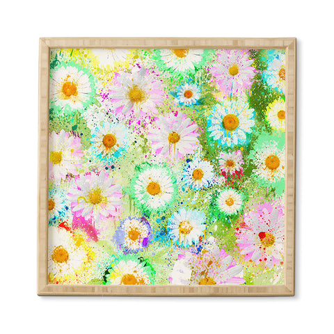 Msimioni Sweet Flowers Colors Framed Wall Art