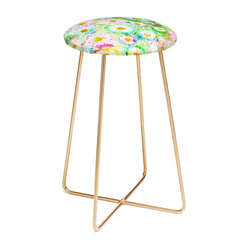 Msimioni Sweet Flowers Colors Counter Stool