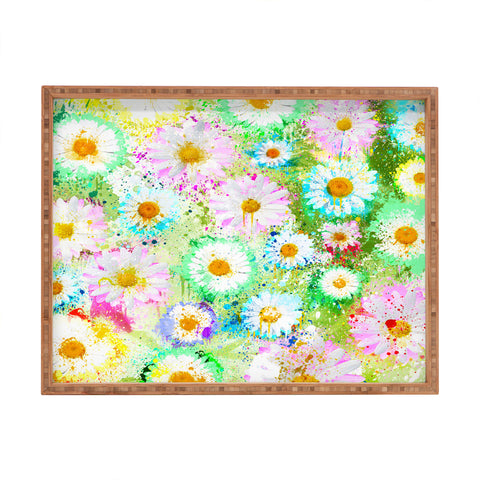 Msimioni Sweet Flowers Colors Rectangular Tray
