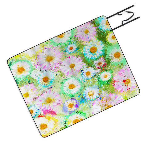 Msimioni Sweet Flowers Colors Picnic Blanket