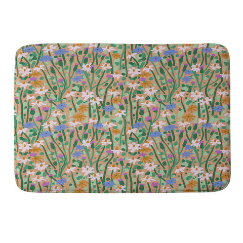 MSRYSTUDIO Beautiful Garden I Memory Foam Bath Mat