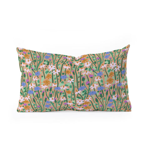 MSRYSTUDIO Beautiful Garden I Oblong Throw Pillow