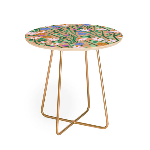 MSRYSTUDIO Beautiful Garden I Round Side Table