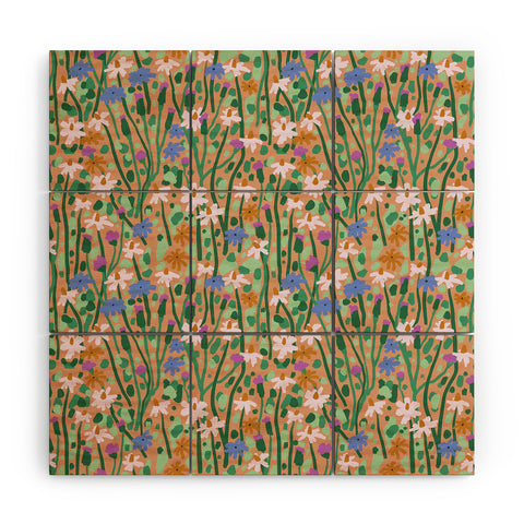 MSRYSTUDIO Beautiful Garden I Wood Wall Mural