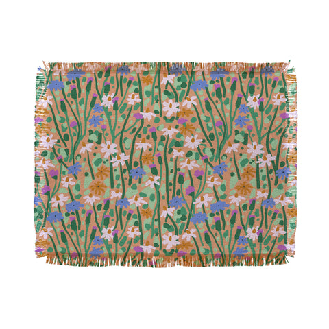 MSRYSTUDIO Beautiful Garden I Throw Blanket