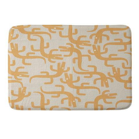 MSRYSTUDIO Croc Fun Sun Bath Memory Foam Bath Mat