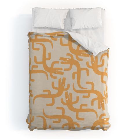 MSRYSTUDIO Croc Fun Sun Bath Duvet Cover