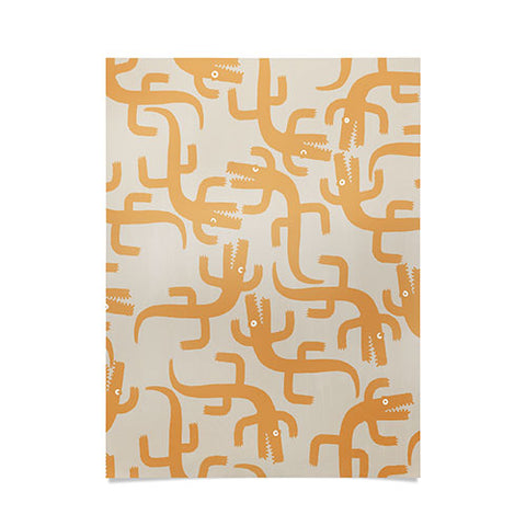 MSRYSTUDIO Croc Fun Sun Bath Poster