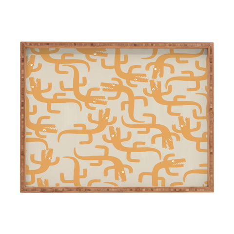 MSRYSTUDIO Croc Fun Sun Bath Rectangular Tray