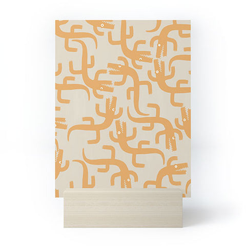 MSRYSTUDIO Croc Fun Sun Bath Mini Art Print