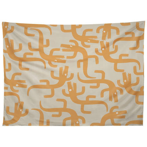 MSRYSTUDIO Croc Fun Sun Bath Tapestry