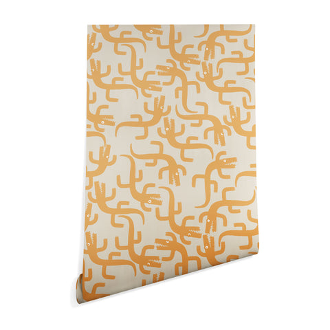 MSRYSTUDIO Croc Fun Sun Bath Wallpaper