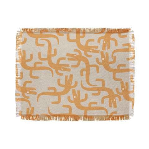 MSRYSTUDIO Croc Fun Sun Bath Throw Blanket