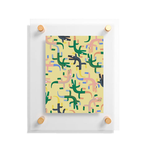 MSRYSTUDIO Crocodile Geometry Floating Acrylic Print