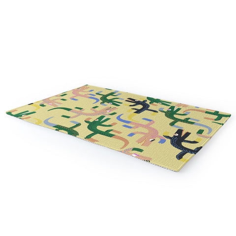 MSRYSTUDIO Crocodile Geometry Area Rug