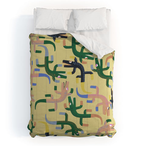 MSRYSTUDIO Crocodile Geometry Comforter