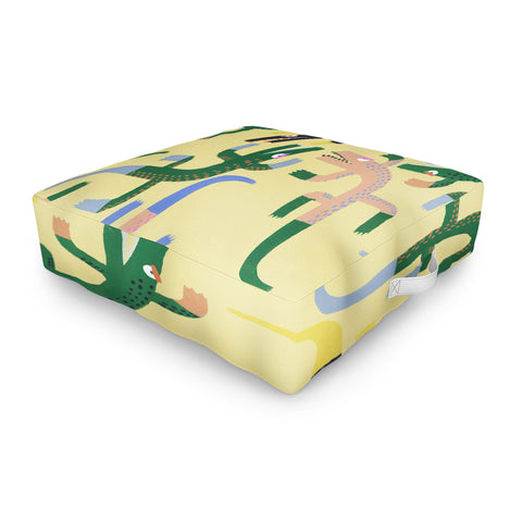 MSRYSTUDIO Crocodile Geometry Outdoor Floor Cushion