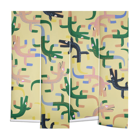 MSRYSTUDIO Crocodile Geometry Wall Mural