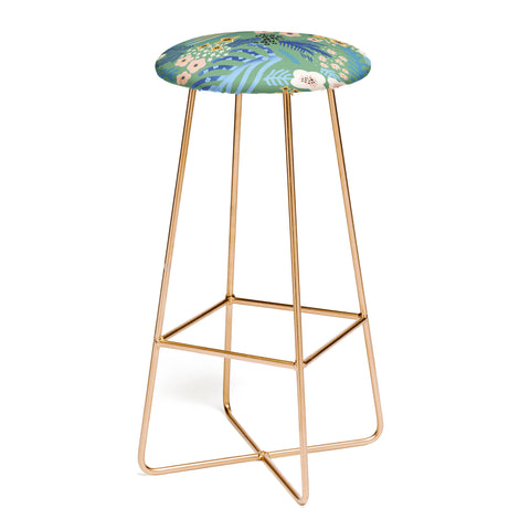 MSRYSTUDIO Flowers whisper Bar Stool