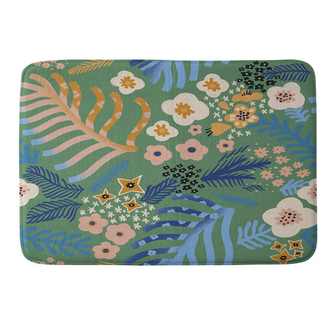 MSRYSTUDIO Flowers whisper Memory Foam Bath Mat