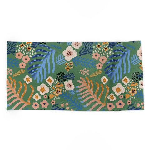 MSRYSTUDIO Flowers whisper Beach Towel