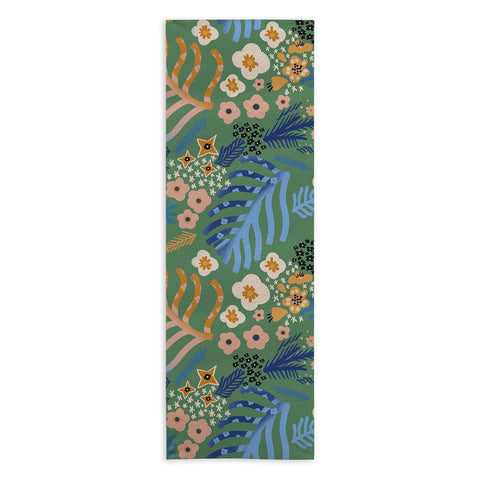 MSRYSTUDIO Flowers whisper Yoga Towel