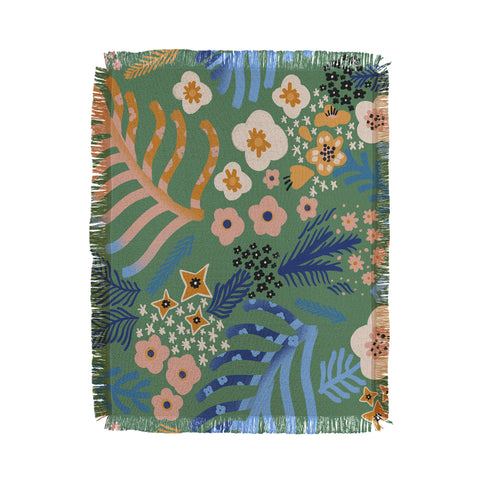 MSRYSTUDIO Flowers whisper Throw Blanket
