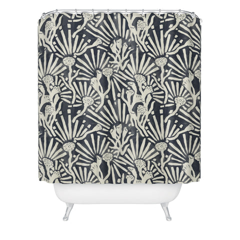 MSRYSTUDIO Garden Magic Darknight Shower Curtain