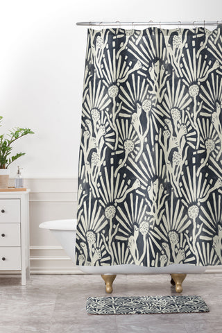 MSRYSTUDIO Garden Magic Darknight Shower Curtain And Mat