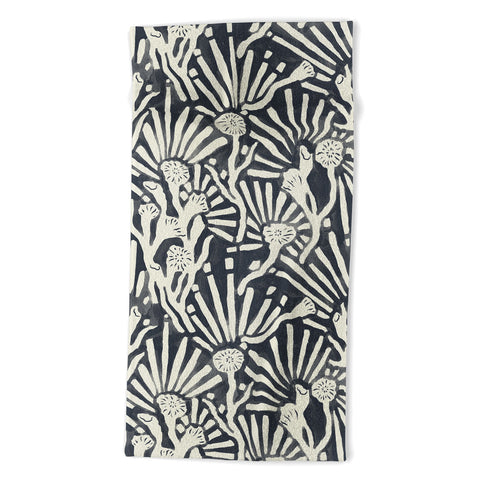 MSRYSTUDIO Garden Magic Darknight Beach Towel