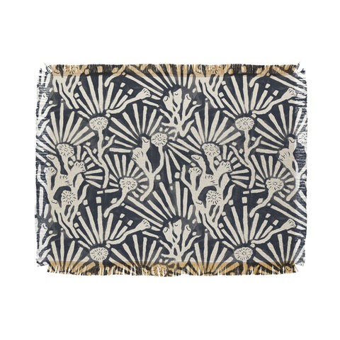 MSRYSTUDIO Garden Magic Darknight Throw Blanket