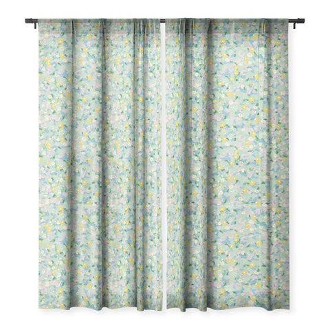 MSRYSTUDIO Joy of Flowers v2 Sheer Window Curtain