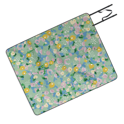 MSRYSTUDIO Joy of Flowers v2 Picnic Blanket