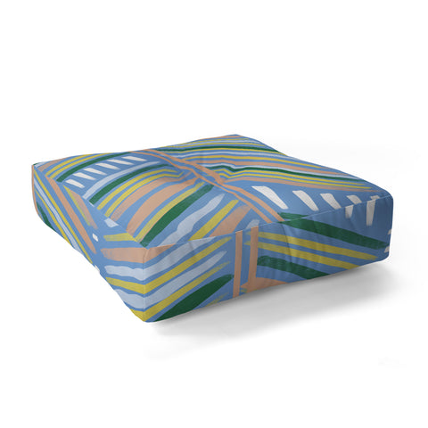 MSRYSTUDIO My Surf House Ocean Floor Pillow Square