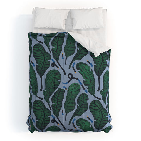 MSRYSTUDIO Retro Jungle Out Comforter