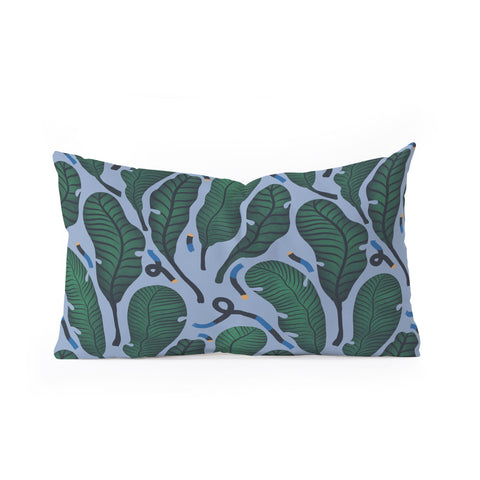MSRYSTUDIO Retro Jungle Out Oblong Throw Pillow